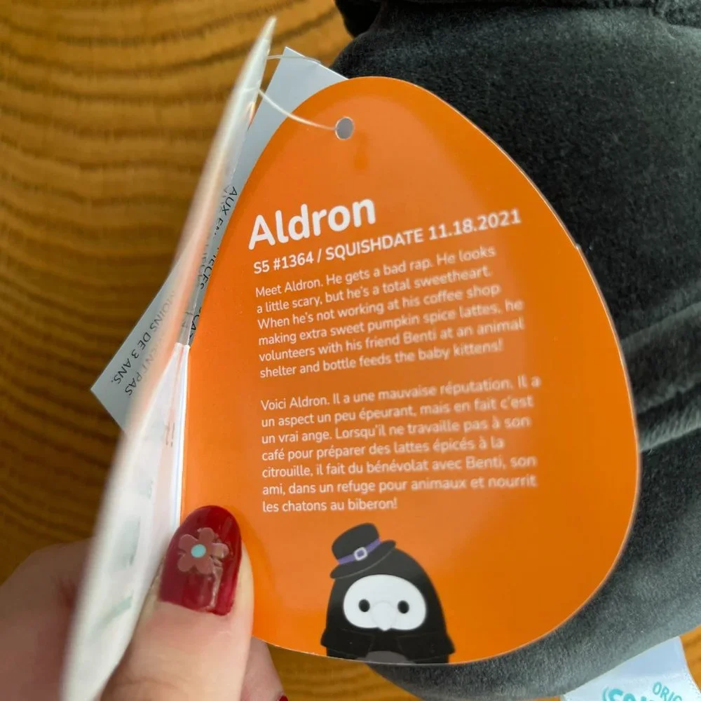 BNWT Aldron Plague Doctor Halloween Squishmallow 5” - Picture 3 of 3